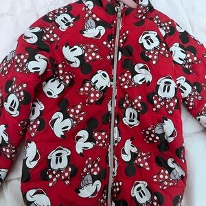 Disney Minnie Mouse Red Kids Puffer Jacket